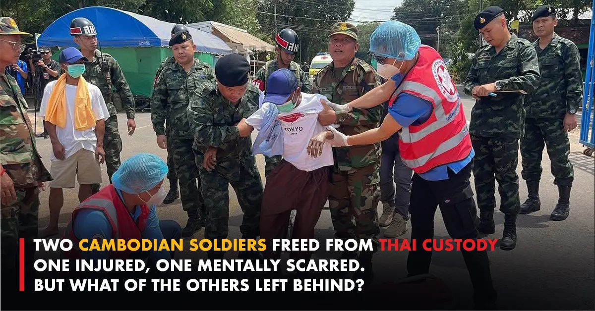 What did the Thai Military do to the Cambodian soldiers??