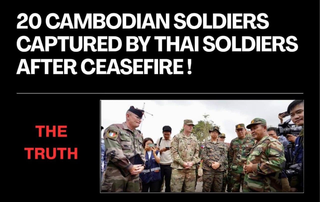 Thai Soldiers Capture 20 Cambodian Troops in Shocking Ambush